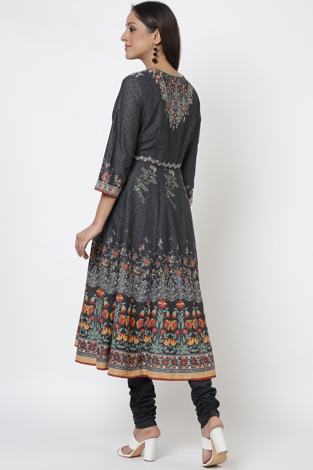 Biba black best sale anarkali