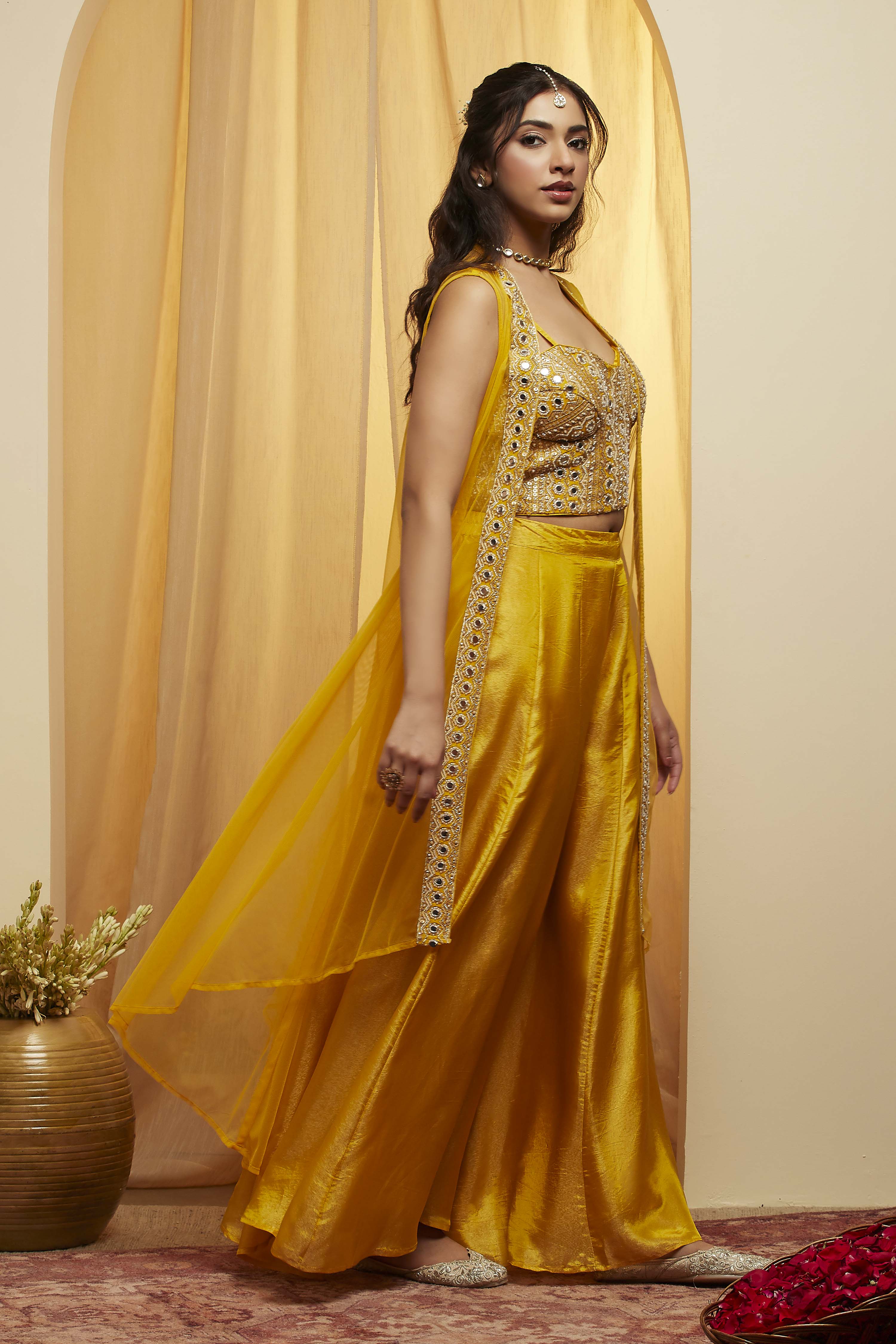 Pink Viscose Rayon Kalidar Fusion Set image number 4