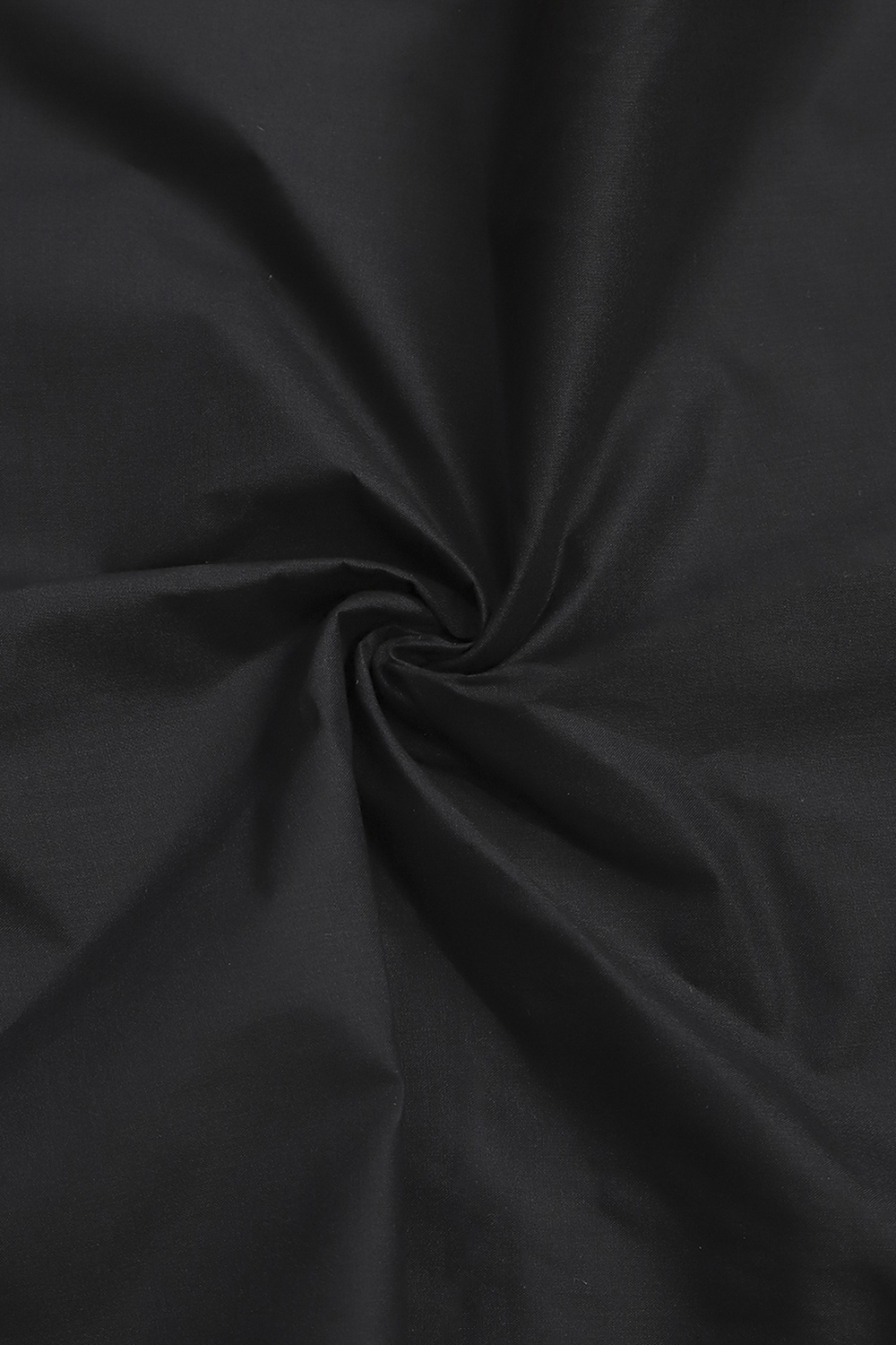 Black Cotton Blend Hand Block Print Unstitched Suit Set image number 2