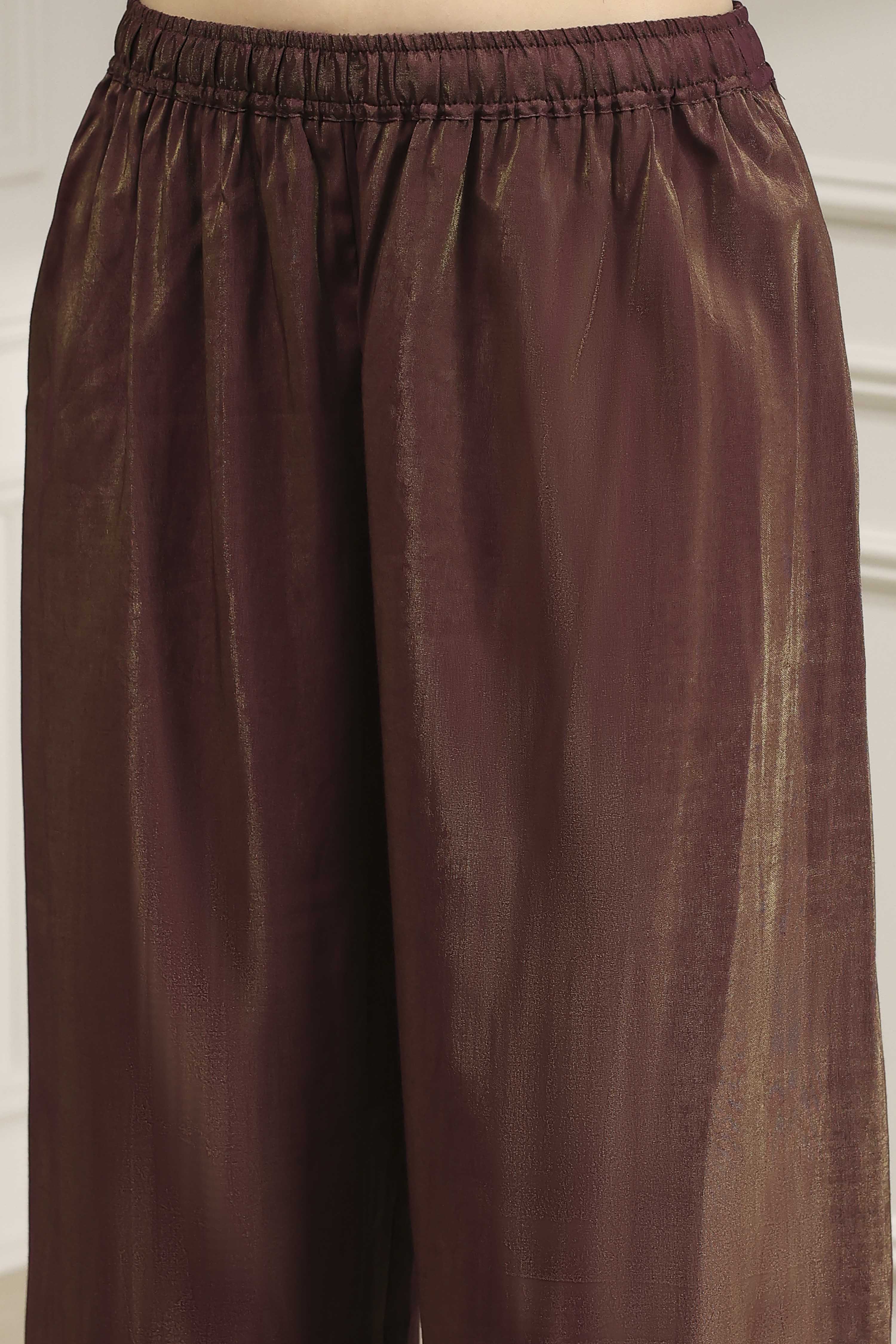 Green Embroidered Straight Suit Set image number 2