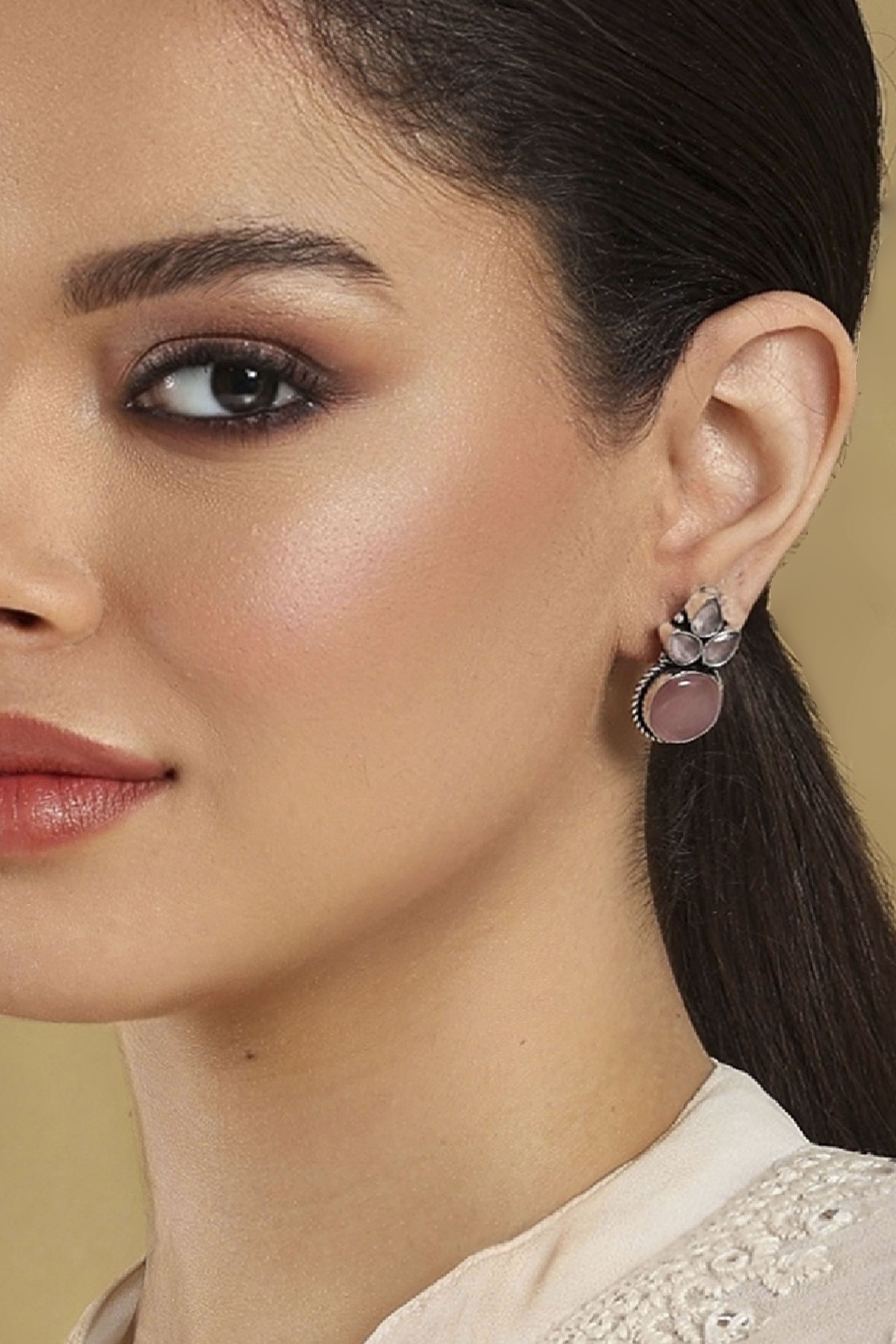 Light Pink Brass Drop & Danglers image number 1