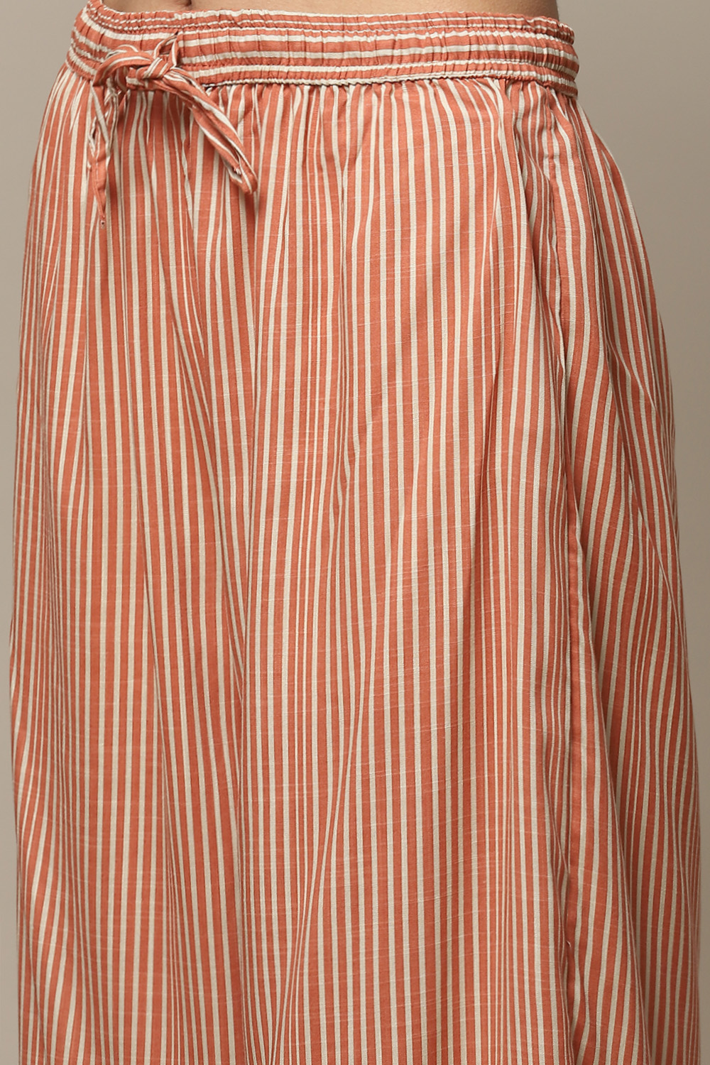 Orange LIVA Straight Printed 2 Piece Set image number 3