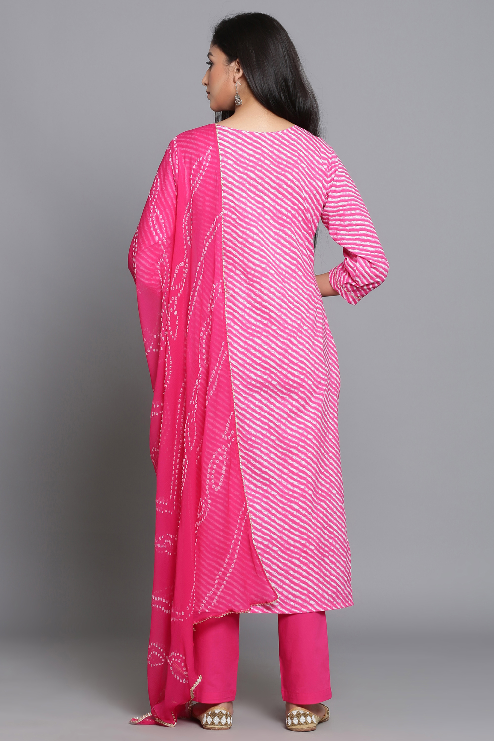 Pink Cotton Easy Stitch Suit Set image number 6