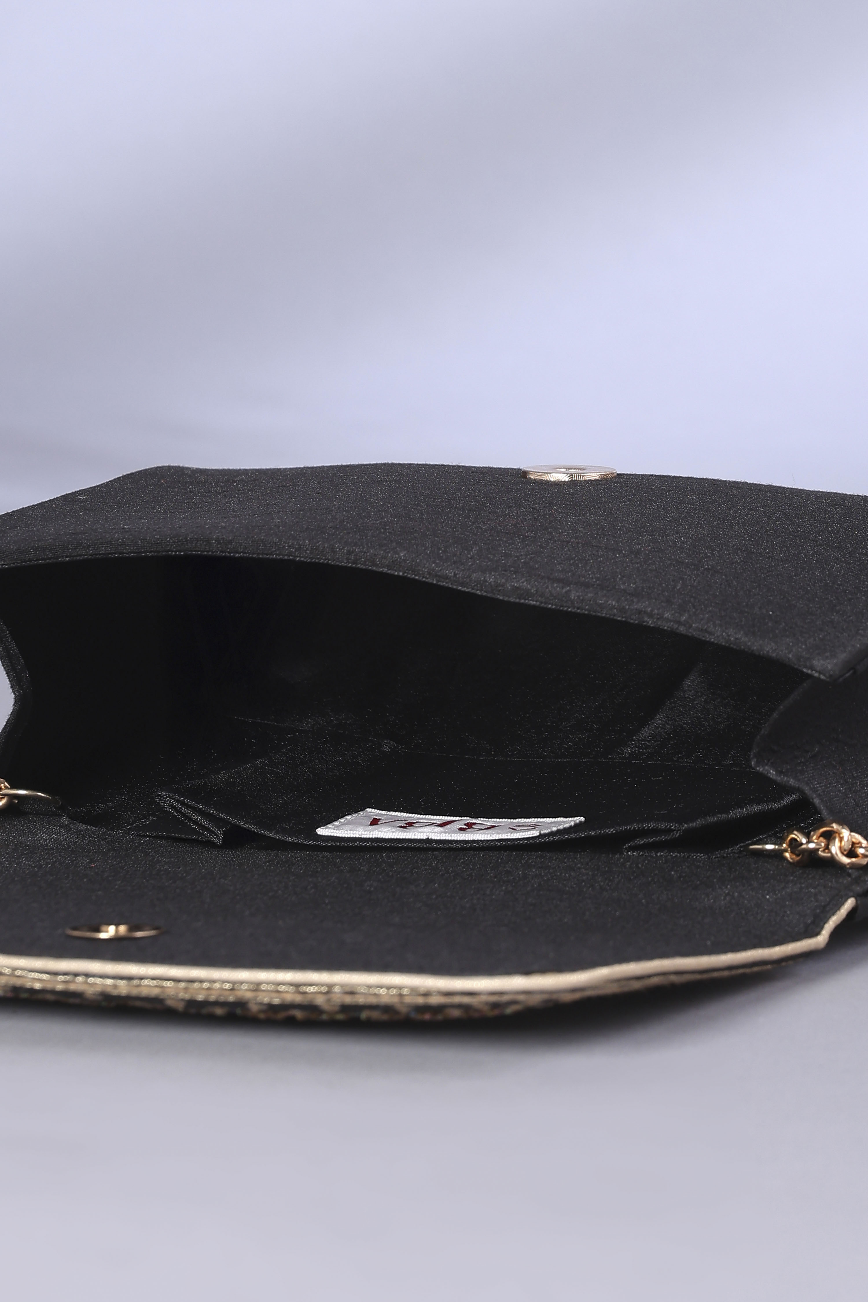 Black Zardosi-Inspired Clutch image number 6