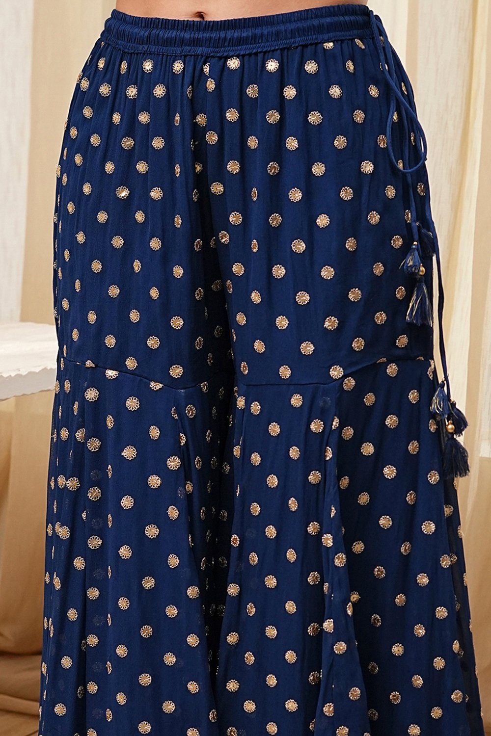 Ivory Viscose Straight Suit Set image number 2