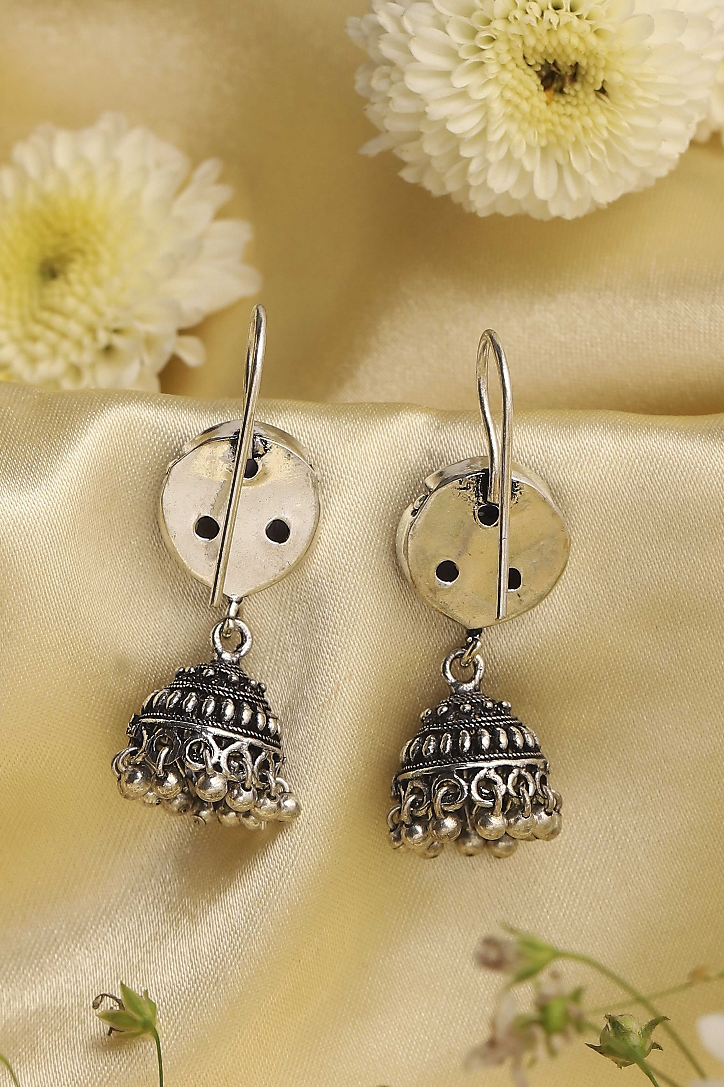 Purple Brass Jhumka image number 2