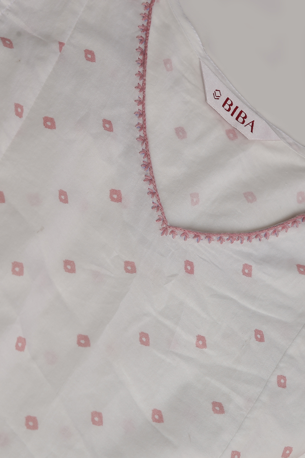 Dusky Pink Cotton Straight Kurta Palazzo Suit Set image number 2