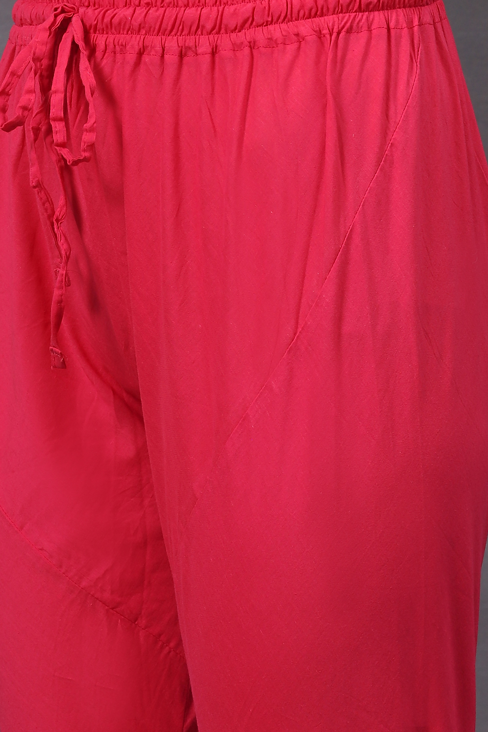 Rohit Bal Fuchsia Art Silk Anarkali Yarndyed Suit Set image number 2