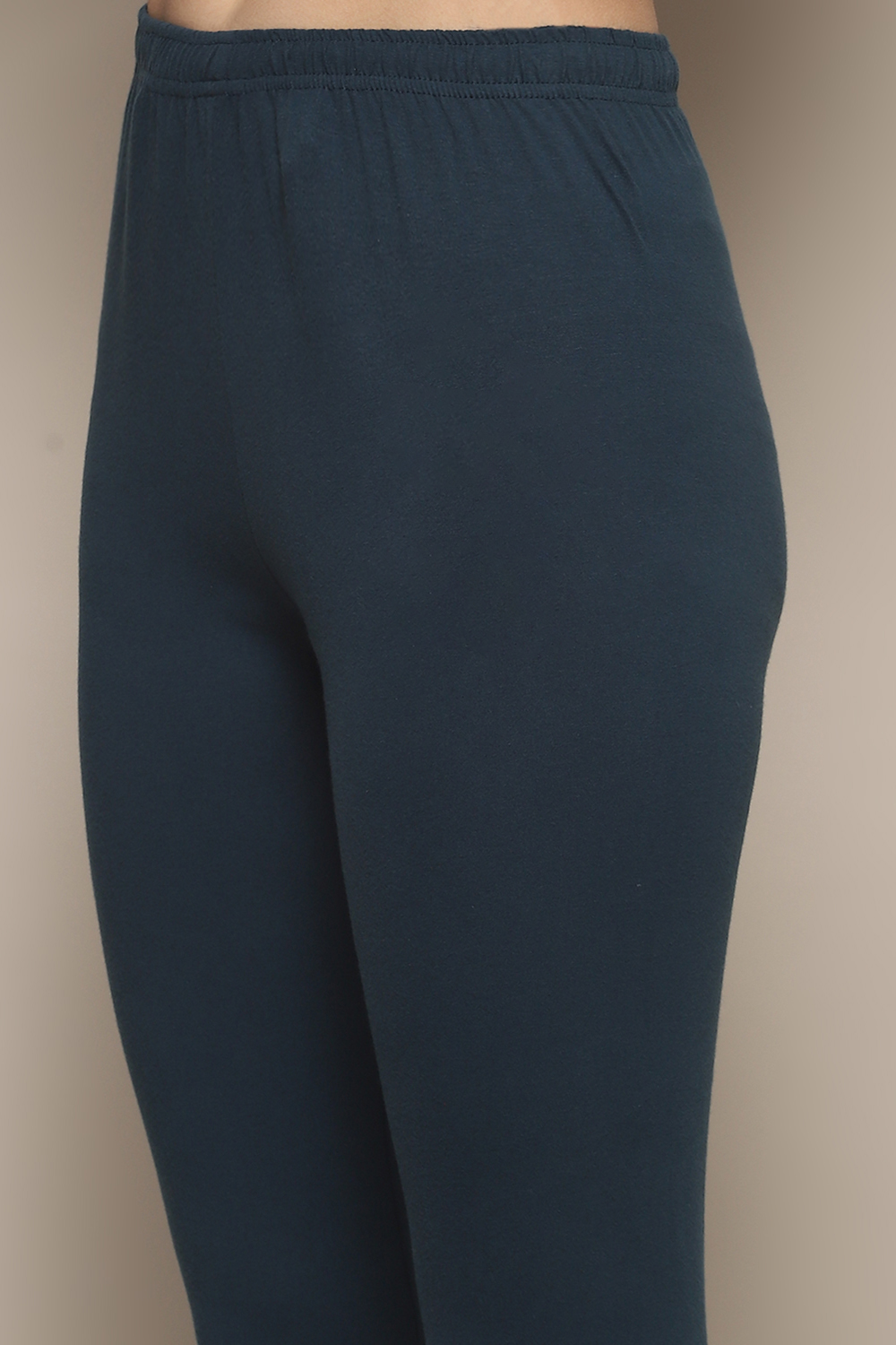 Violet Jersey Anarkali Kurta Churidar Suit Set image number 2