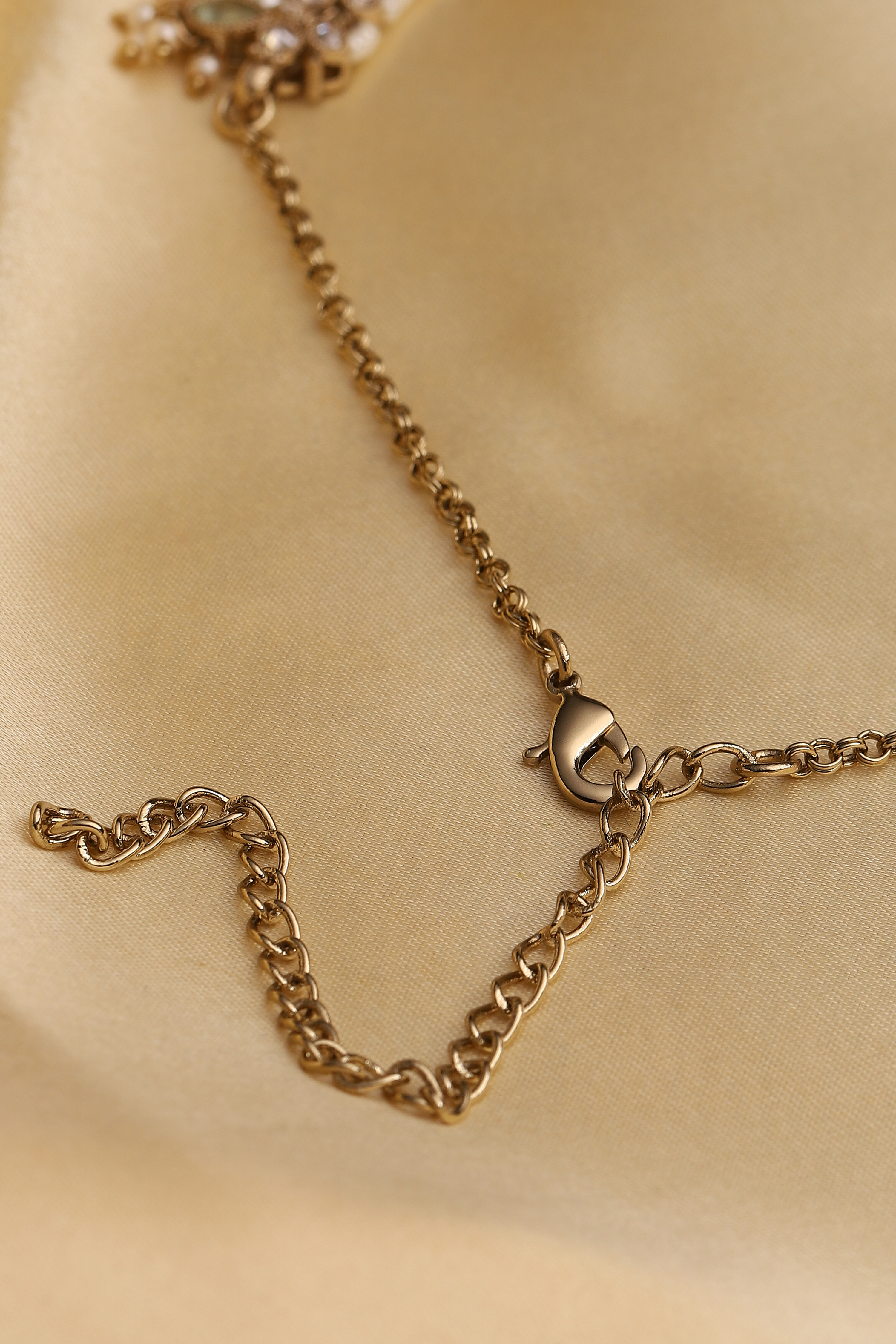 Mint Green Alloy Necklace Set image number 3