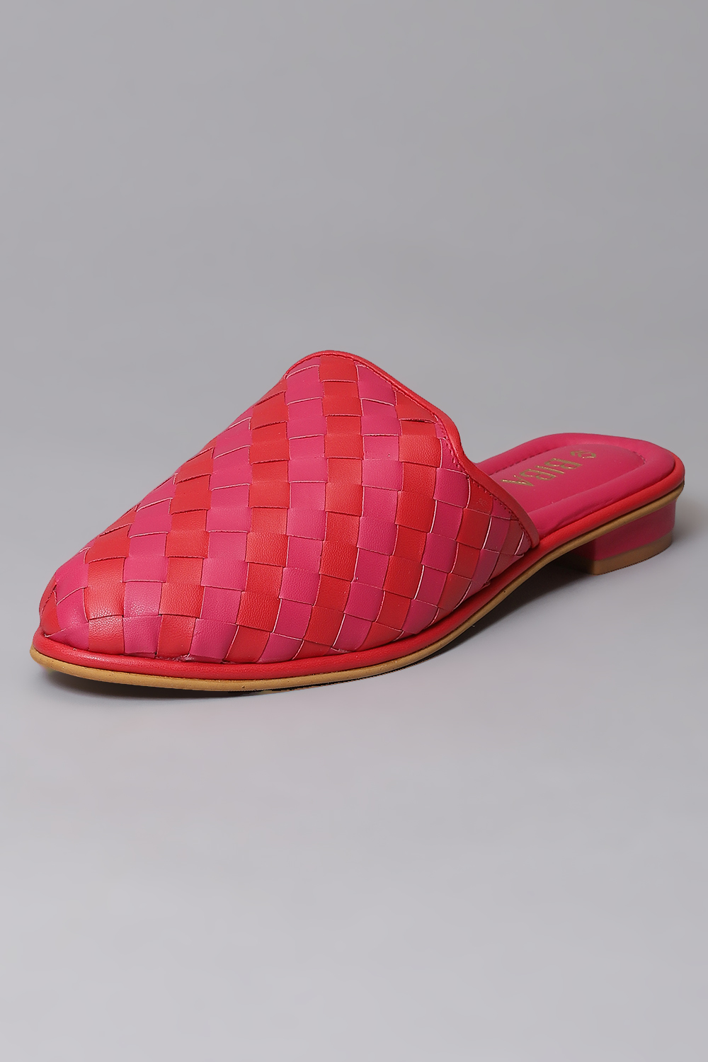 Red Pink Synthetic Formal Mules image number 2