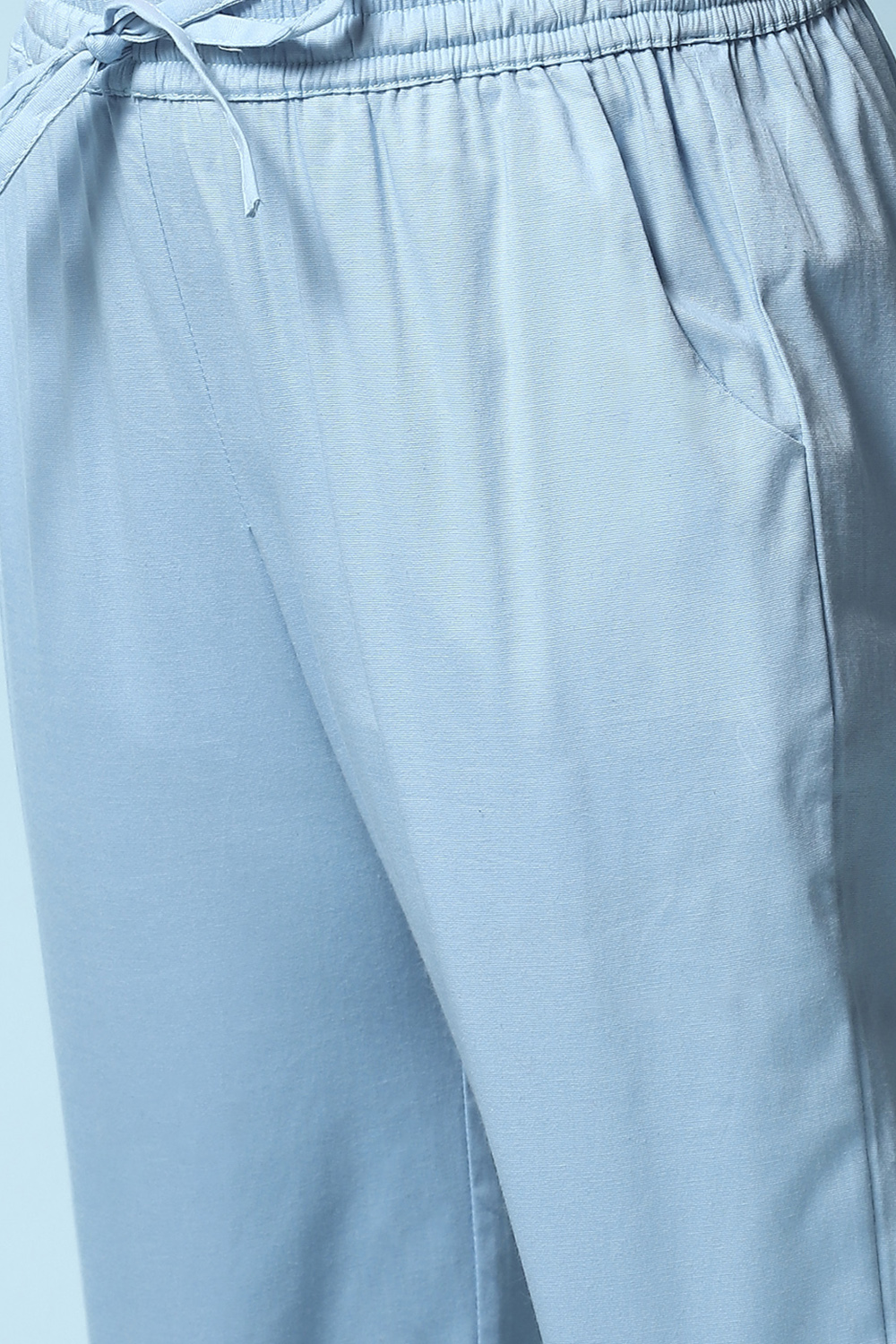 Pink Cotton Blend Capris image number 1