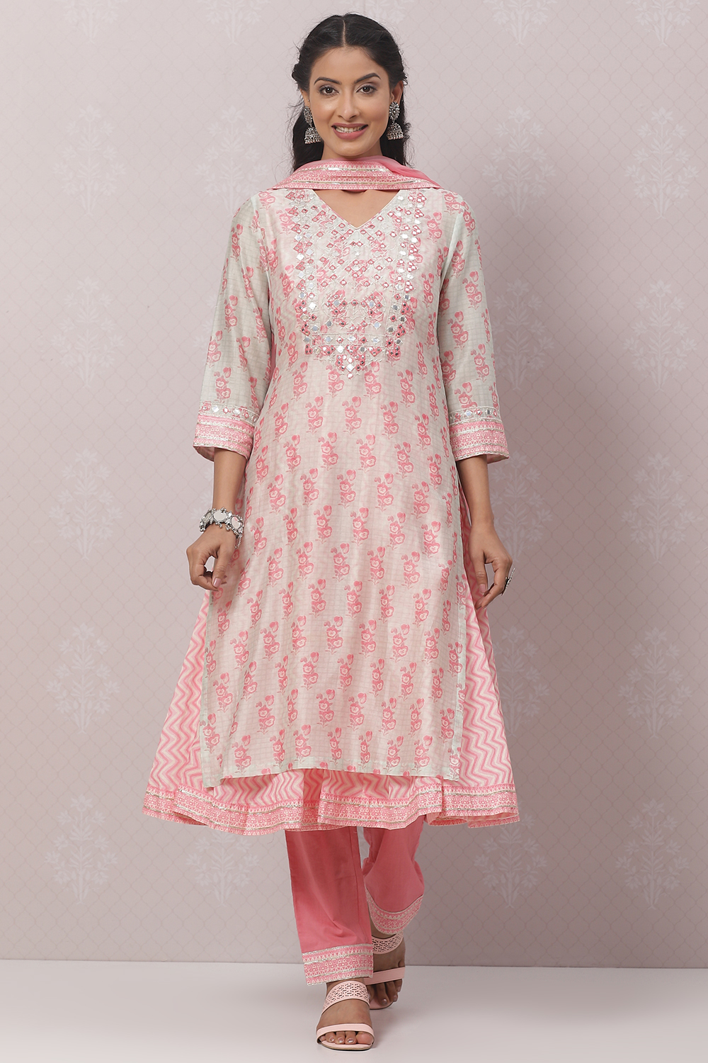 Double layered palazzo suits top