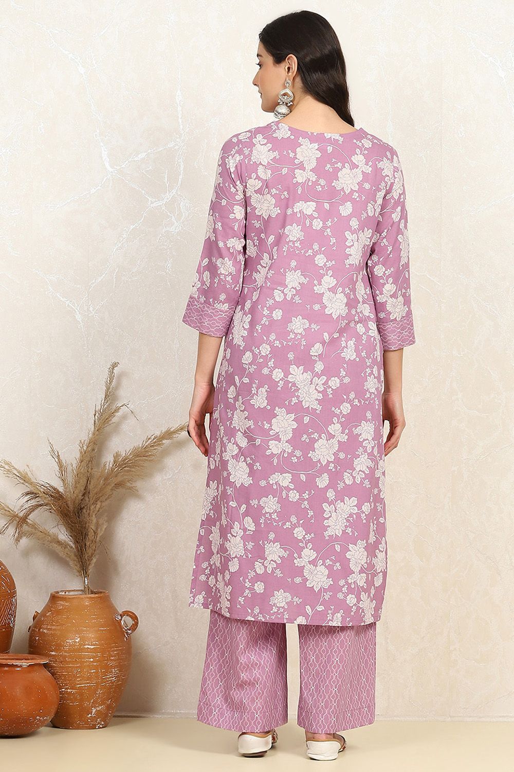 Rama Cotton Screen Print Unstitched Suit Set image number 5