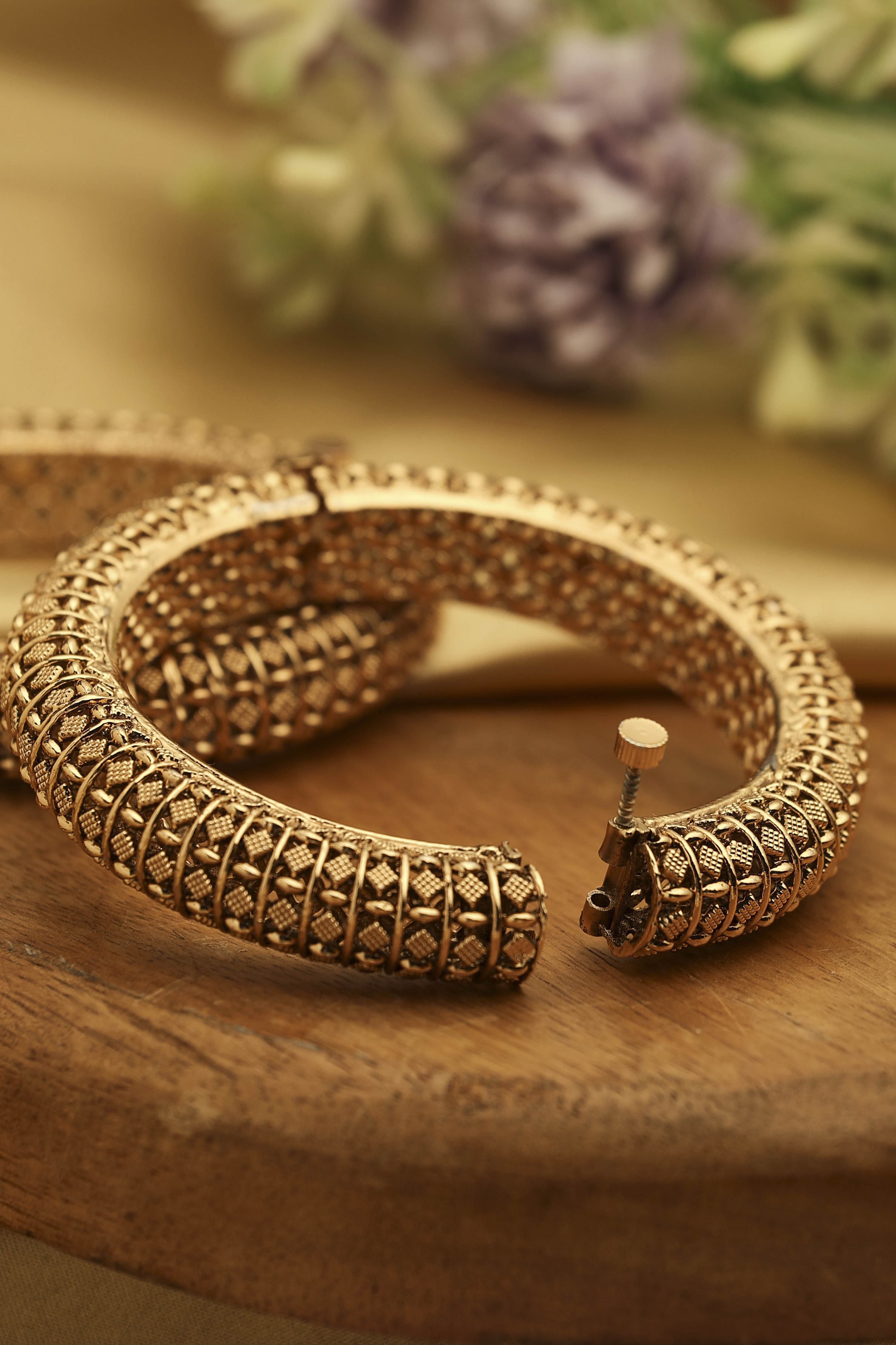 Gold Brass Bangles image number 2