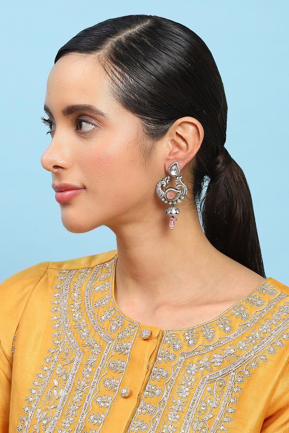 Light Pink Brass Drop & Danglers image number 3