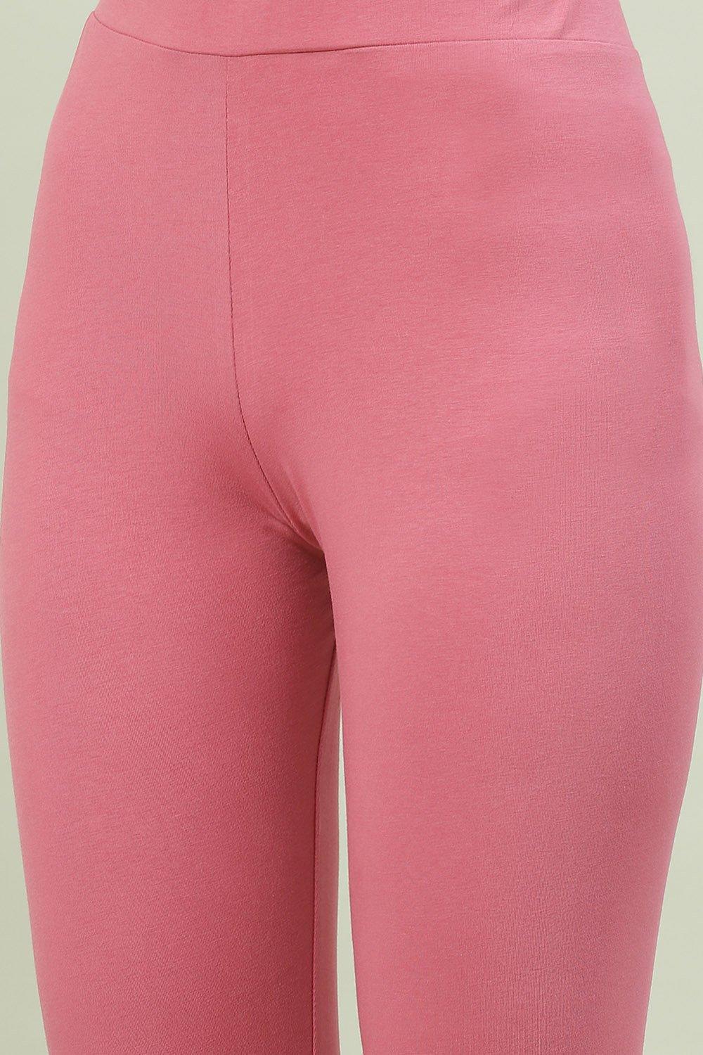 Onion Pink Art Silk Flared Kurta Legging Suit Set image number 2