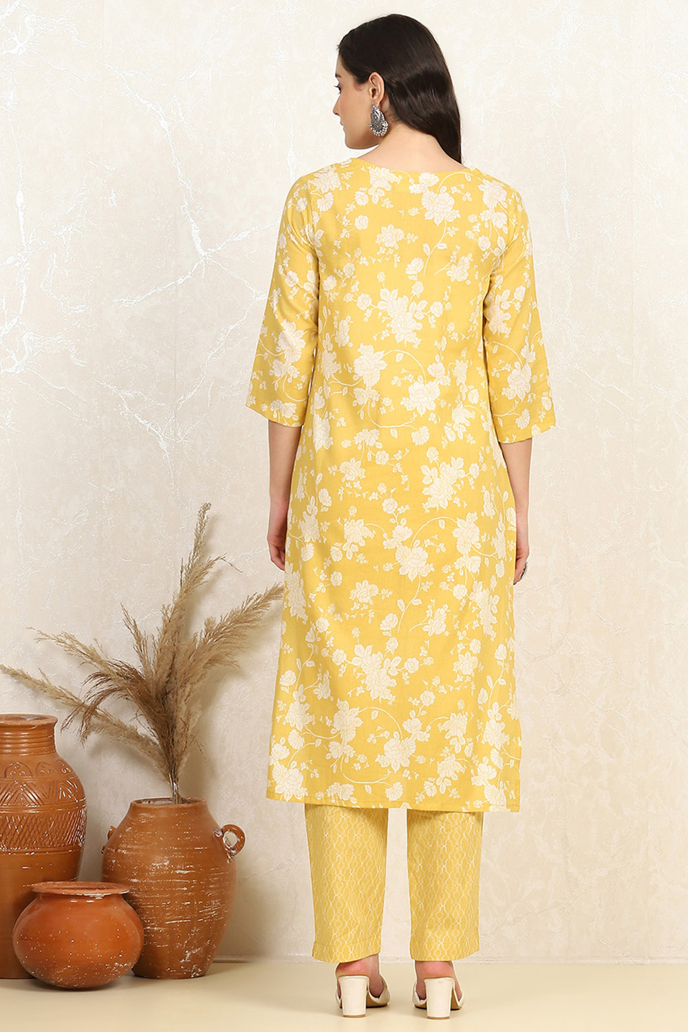 Rama Cotton Screen Print Unstitched Suit Set image number 5