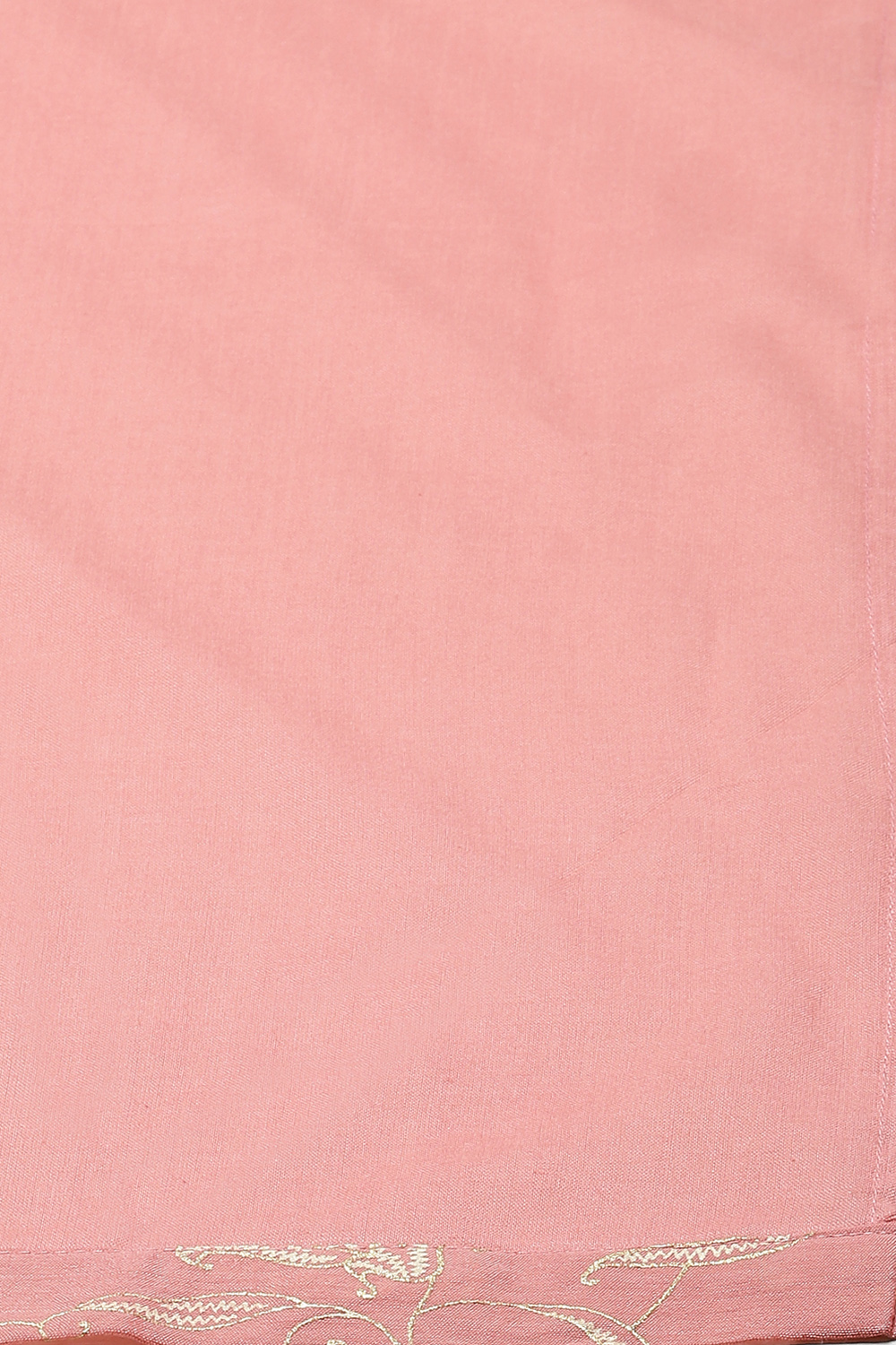 Blush Pink Printed Straight Kurta Regular Pant Suit Set image number 2