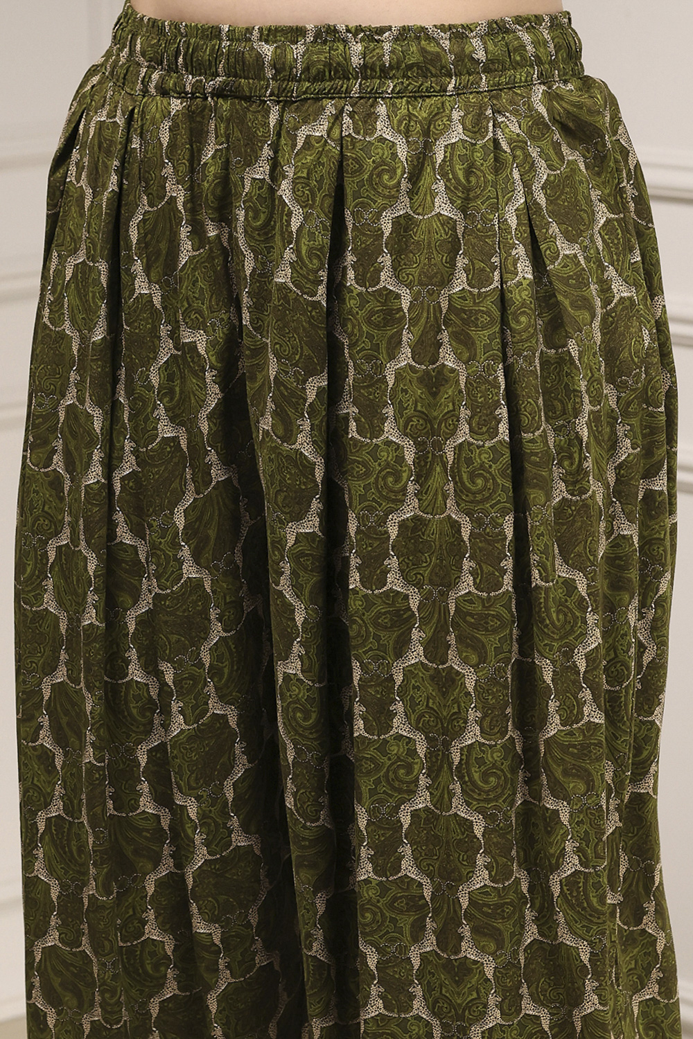 Indigo Blue Printed Straight Suit Set image number 2