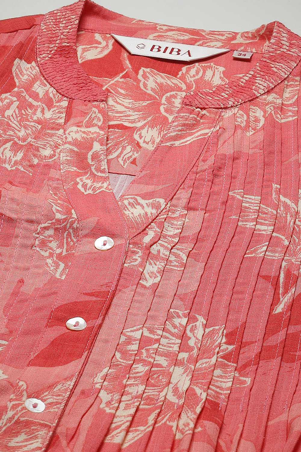 Coral LIVA Straight Printed Kurta image number 5