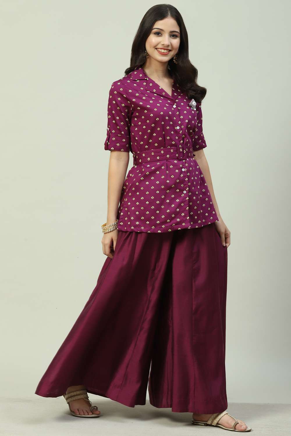 Black Cotton Straight 2 Piece Set image number 3