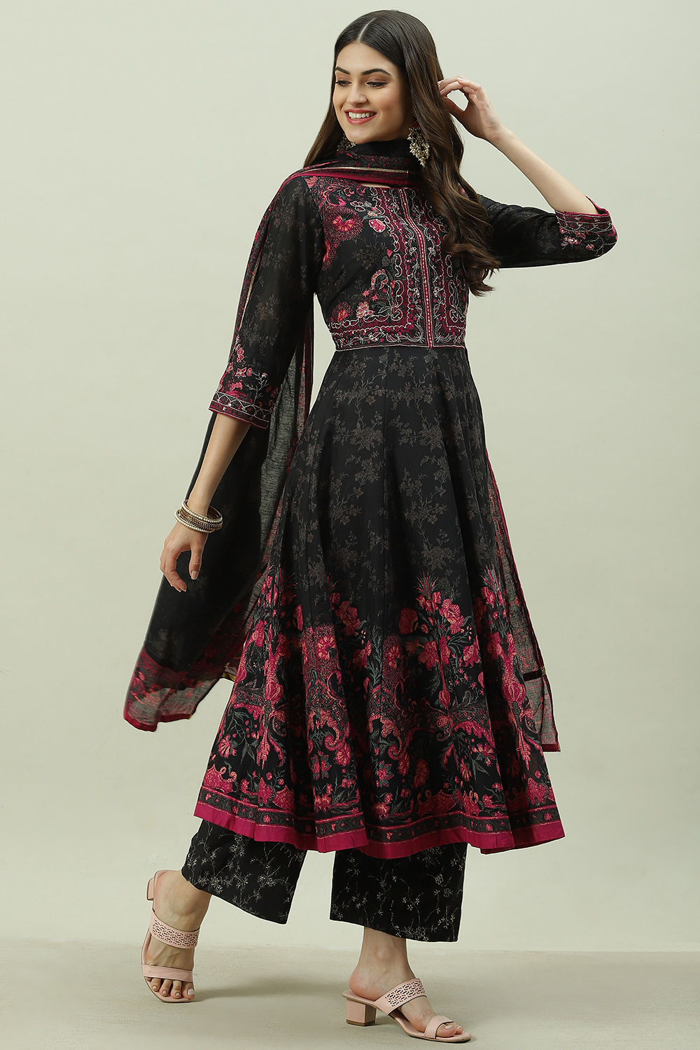 Biba on sale black anarkali