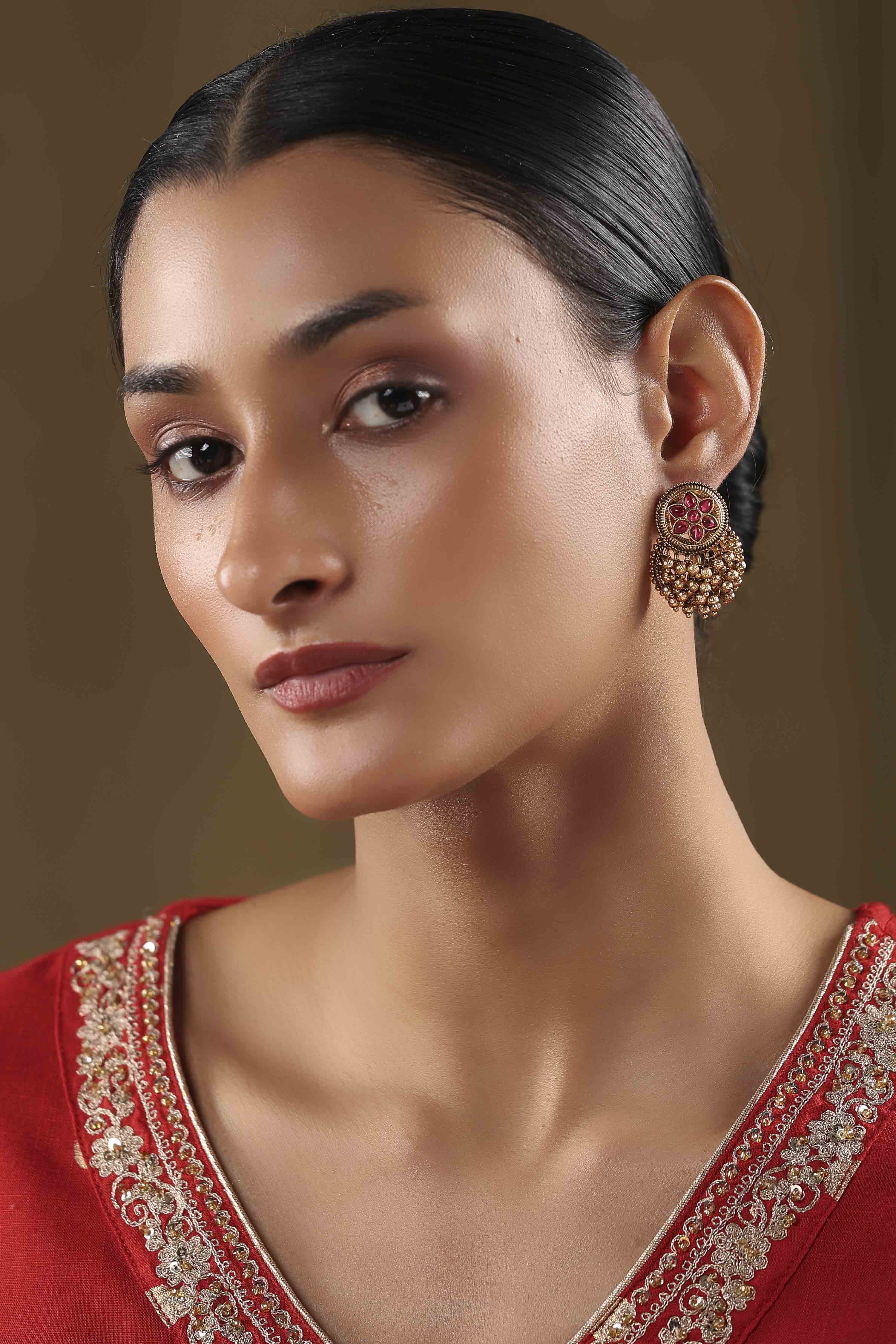 Red Alloy Studs image number 3