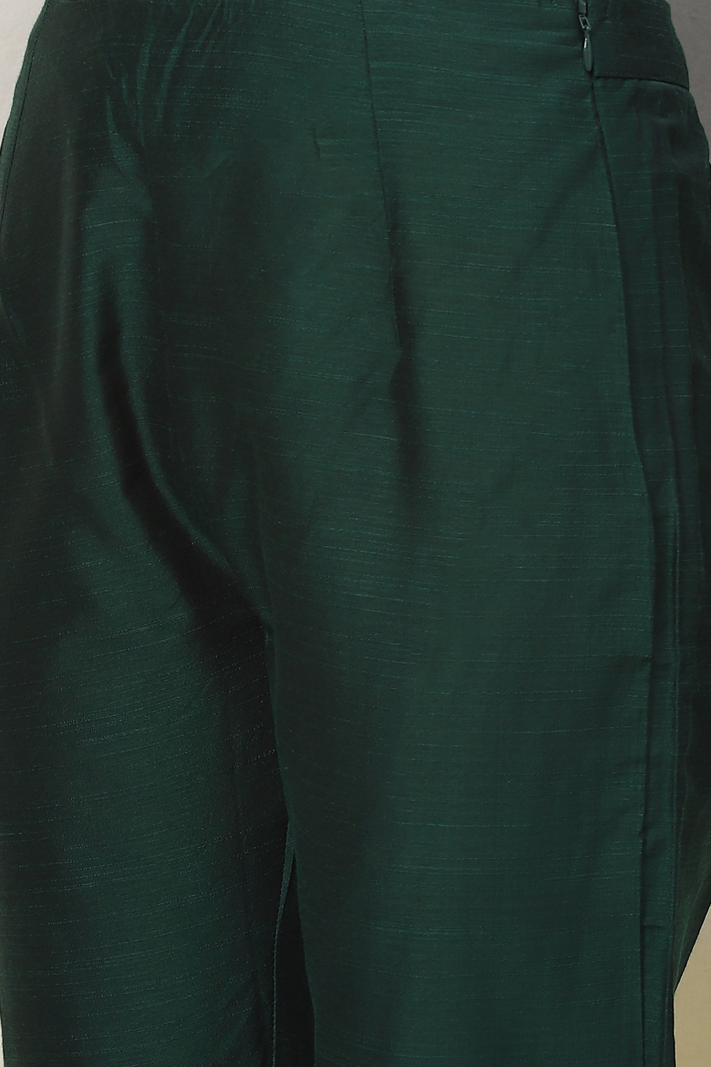 Black Poly Viscose A-Line Kurta Slim Pant Suit Set image number 6