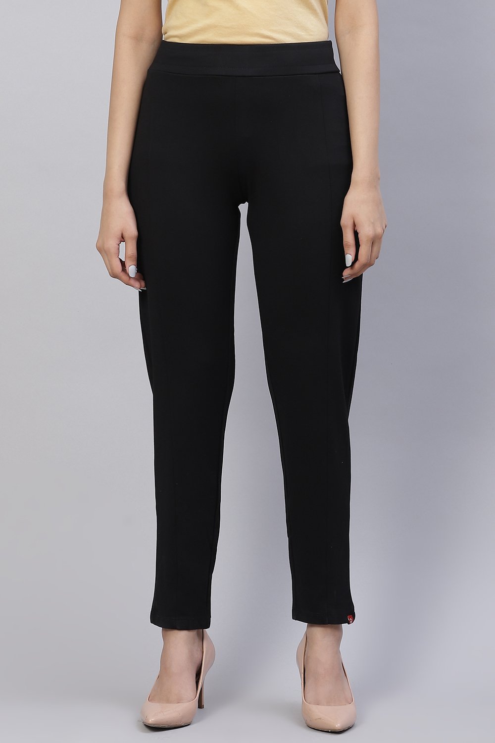 Towny Port Straight Poly Viscose Leggings image number 4
