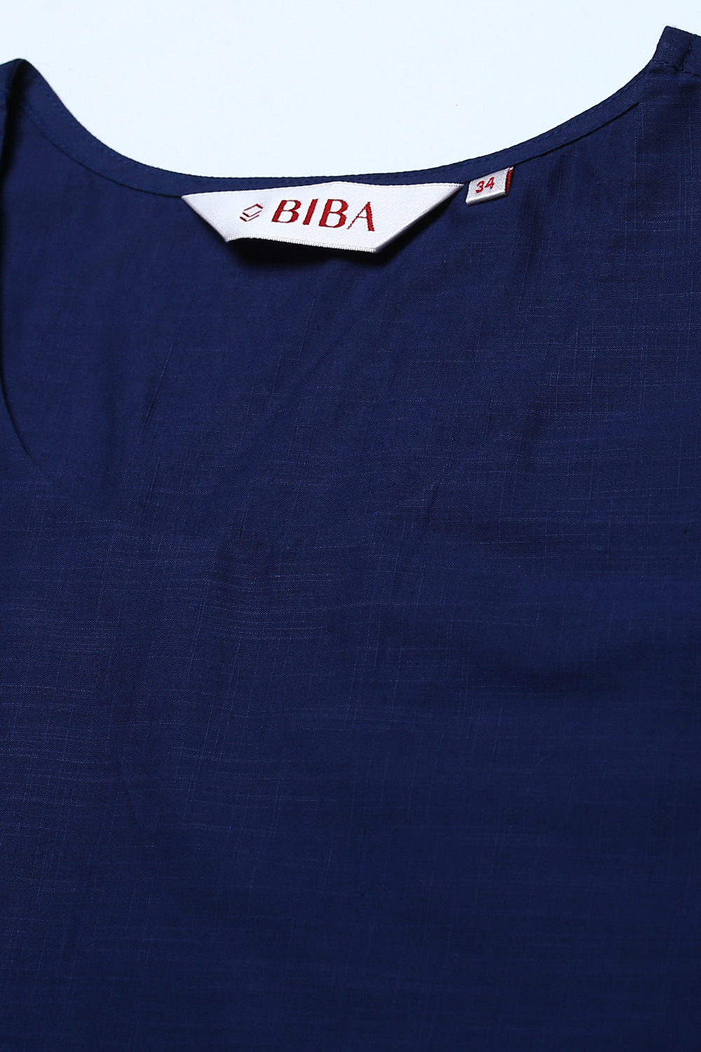 Indigo Art Silk Fusion Kurta Relaxed Pant Suit Set image number 2