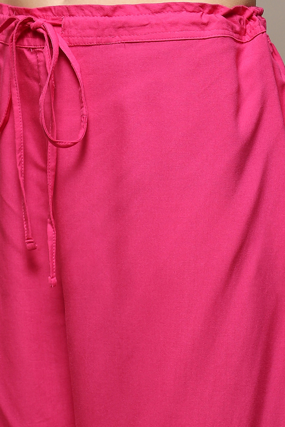 Fuschia Straight Kurta Palazzo Suit Set image number 3