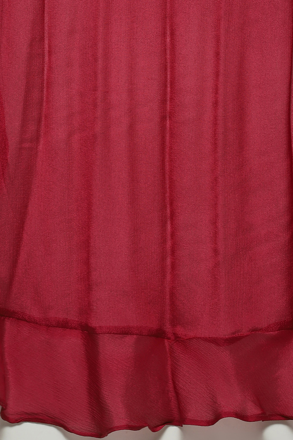 Dusty Pink Nylon Layered Solid Kurta Suit Set image number 2