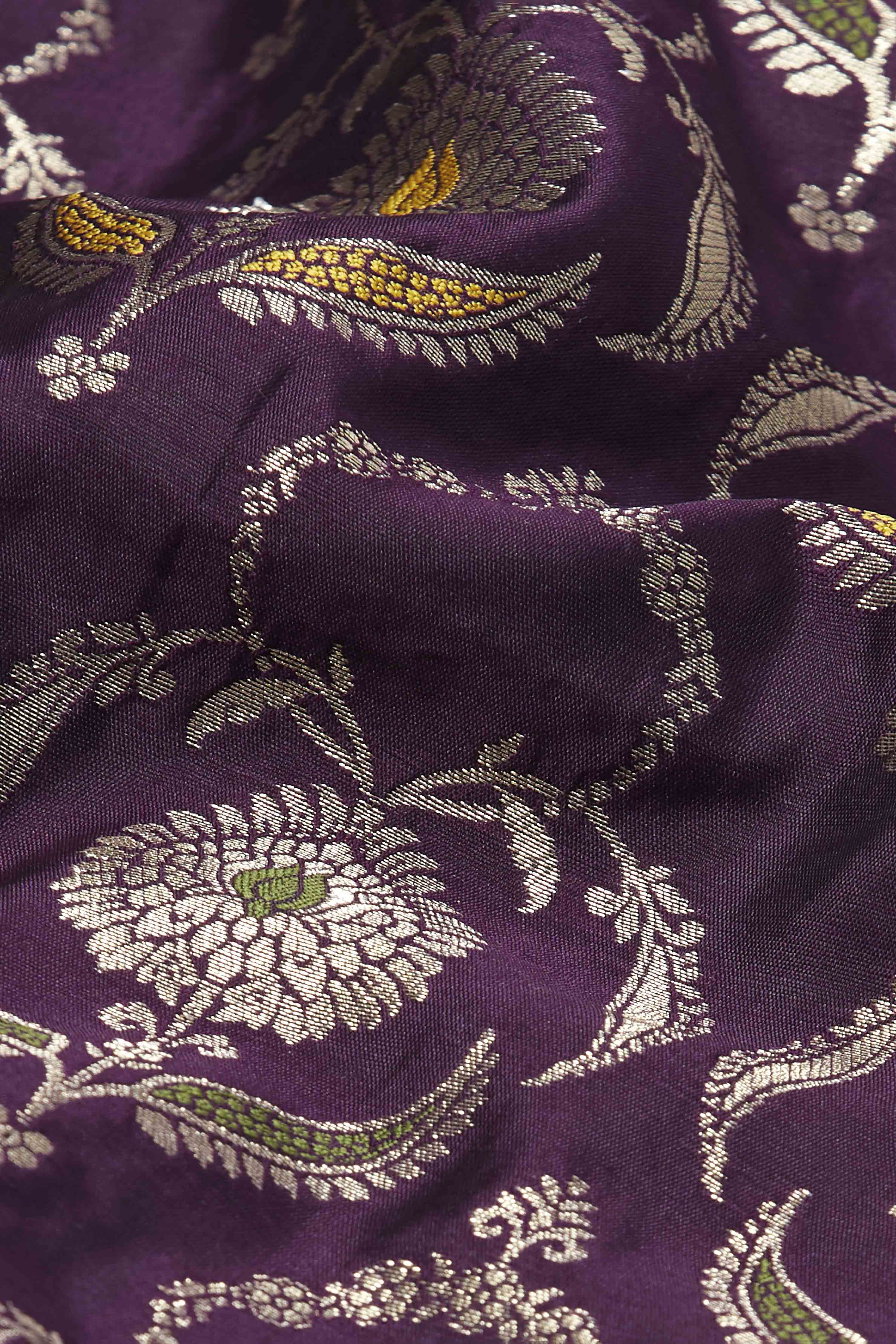 Purple Polyester Yarndyed Skirt image number 2