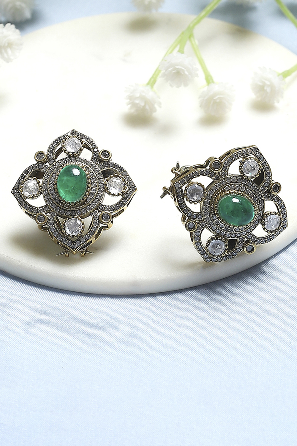 Green Brass Studs image number 0