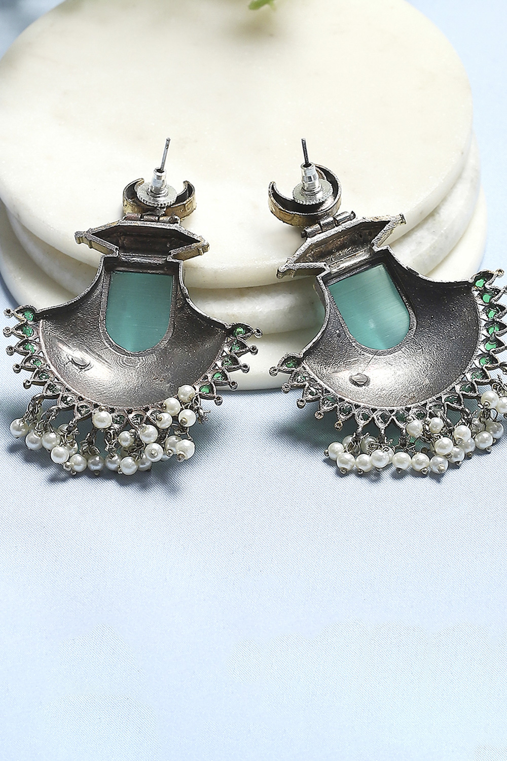 Blue Alloy Drop & Danglers image number 2