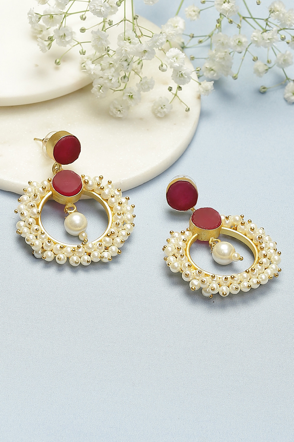 Red Earrings image number 0