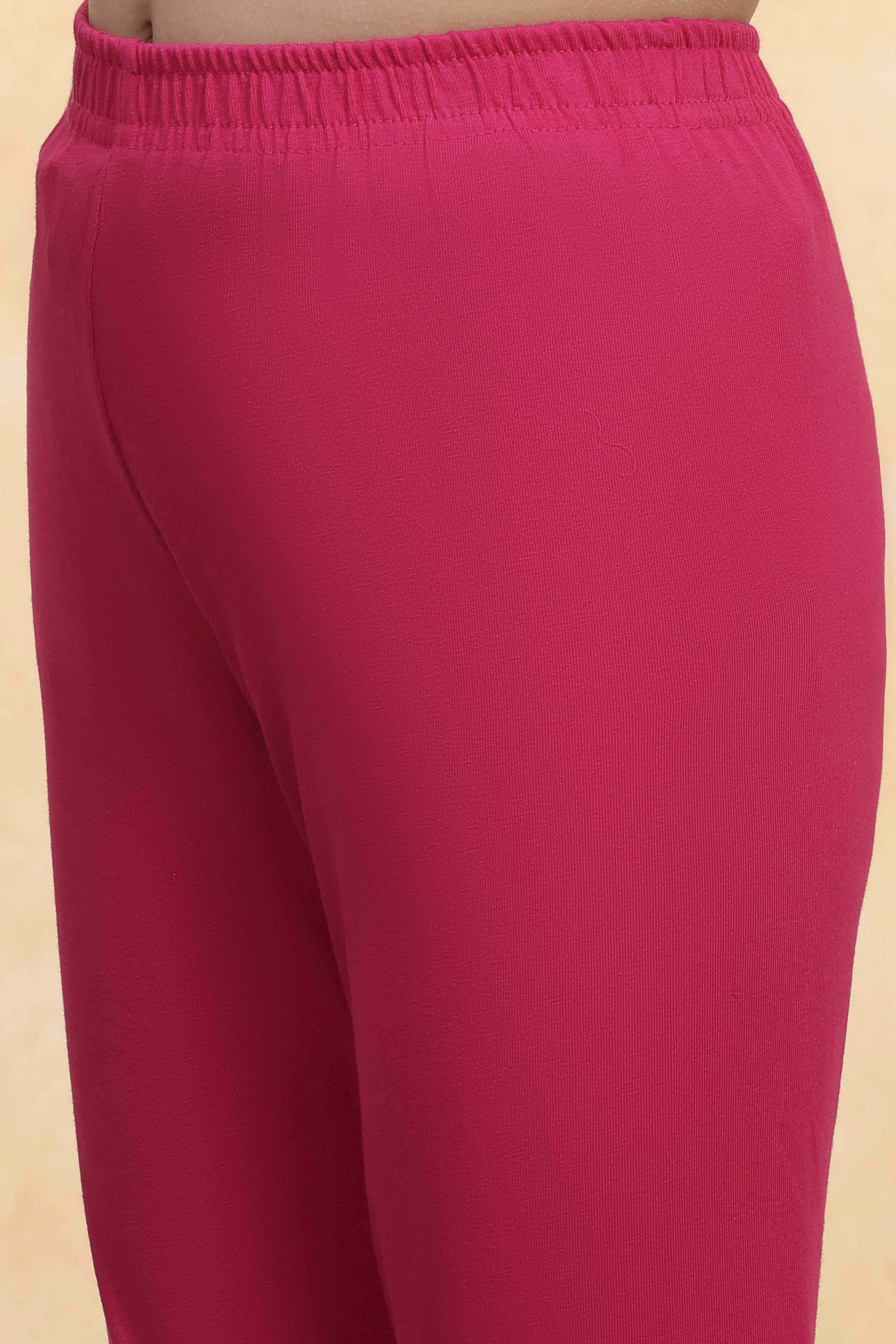 Pink Viscose Solid Kalidar Suit Set image number 2