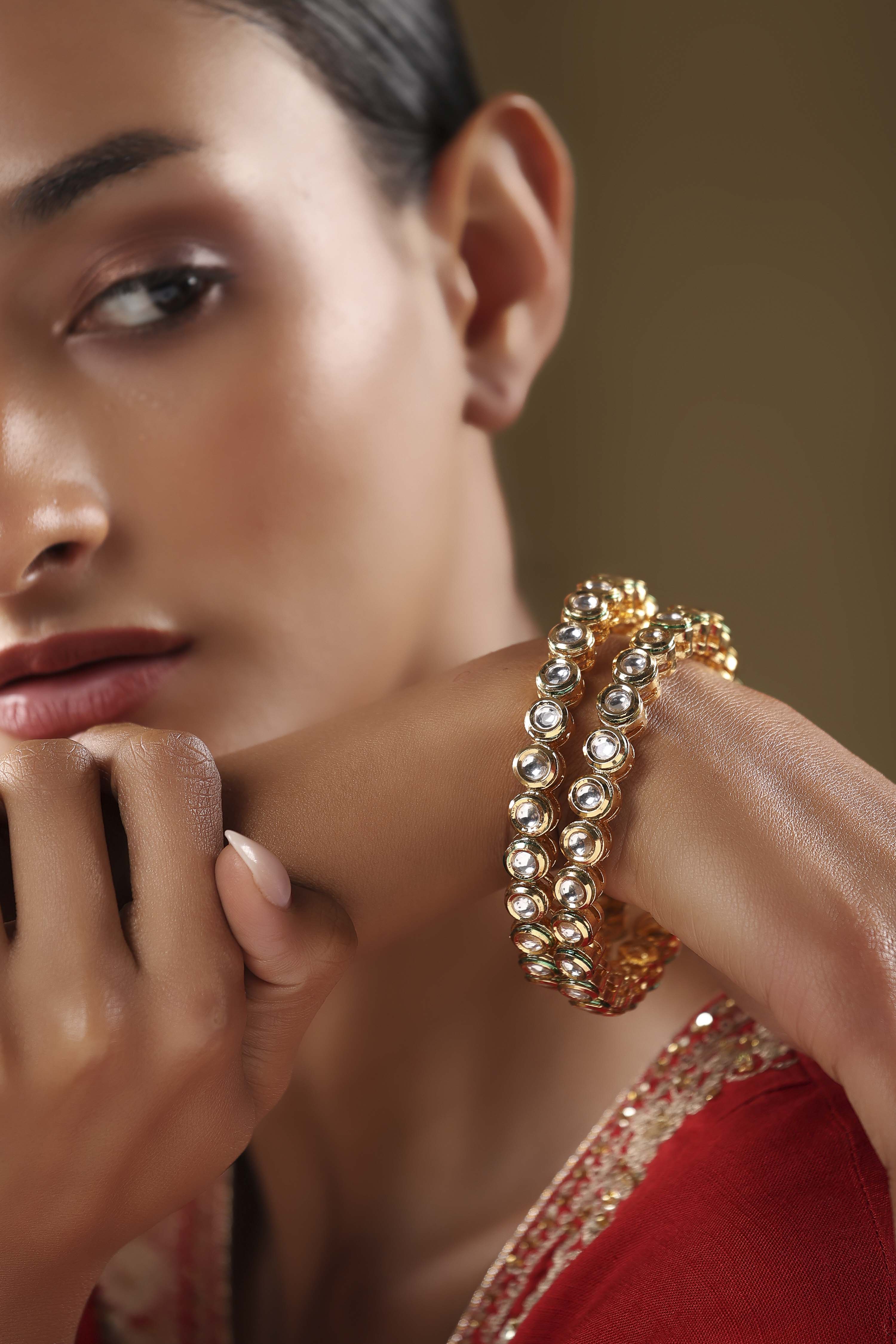 Gold Brass Bangle image number 1