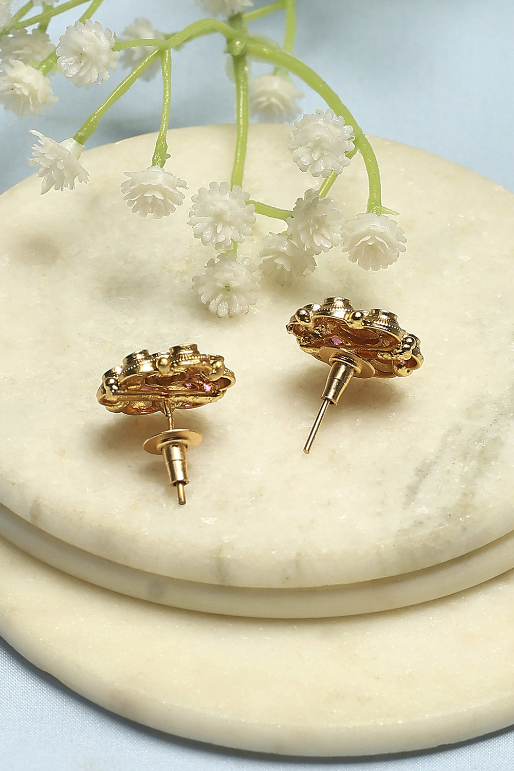 Red Stone Earrings image number 2