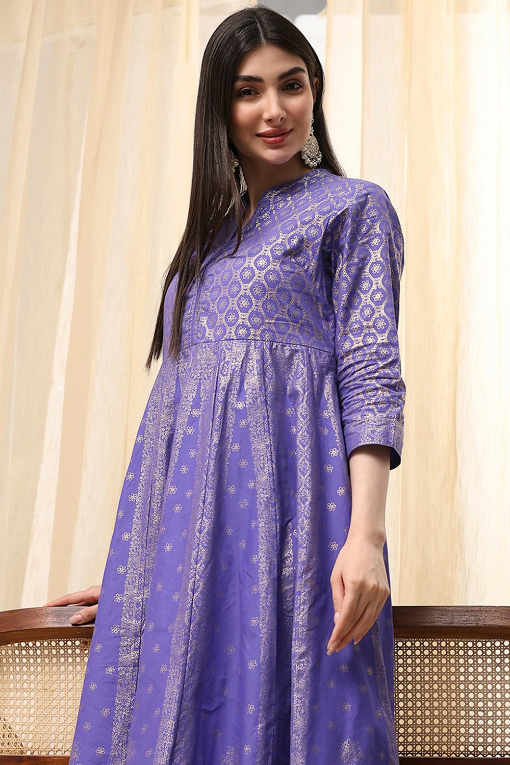 Lavender Cotton  Dress image number 5