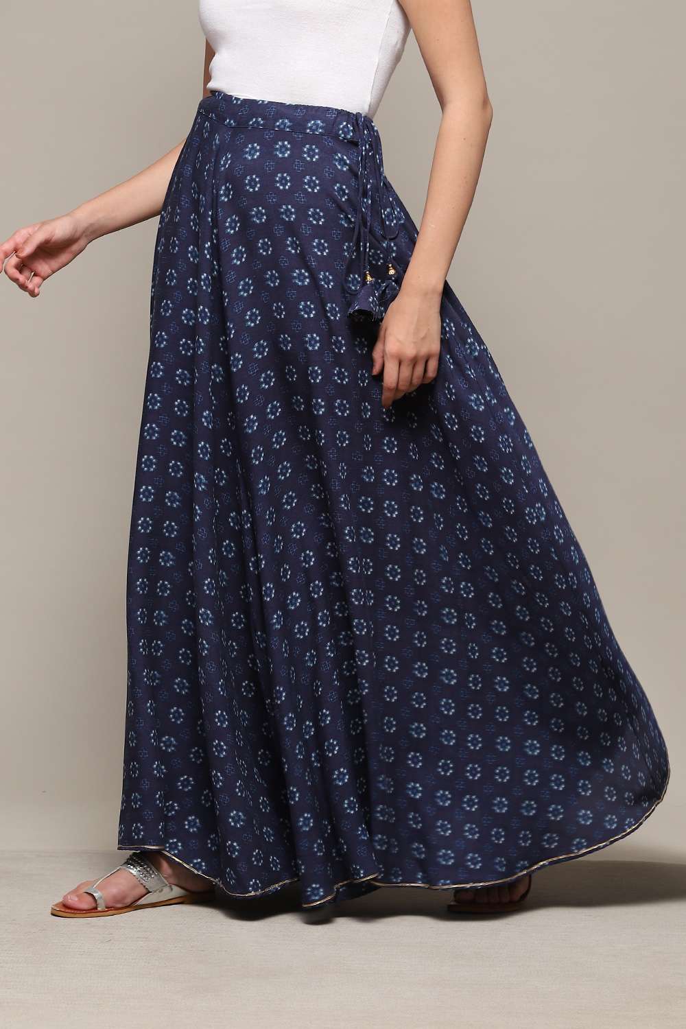 Navy LIVA Printed Sharara image number 2