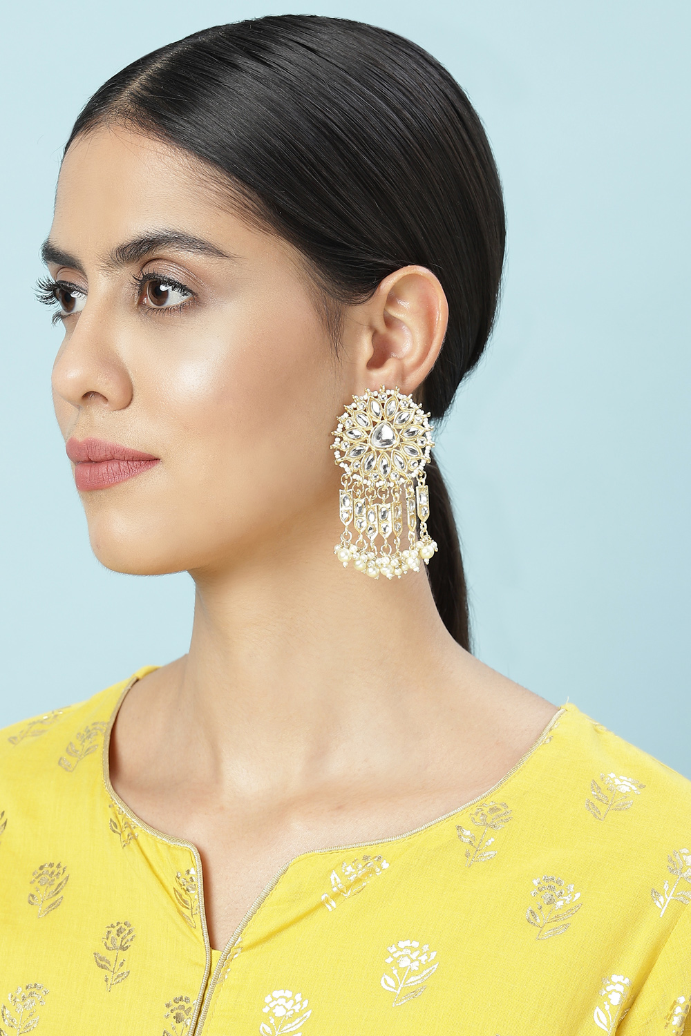Earrings for long online frocks
