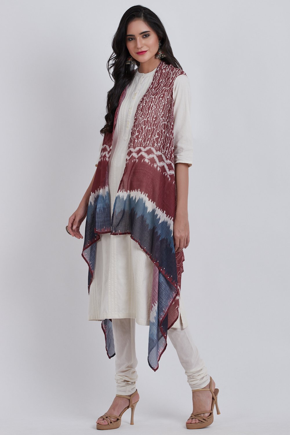 Cream Cotton Straight 3 Piece Set image number 2