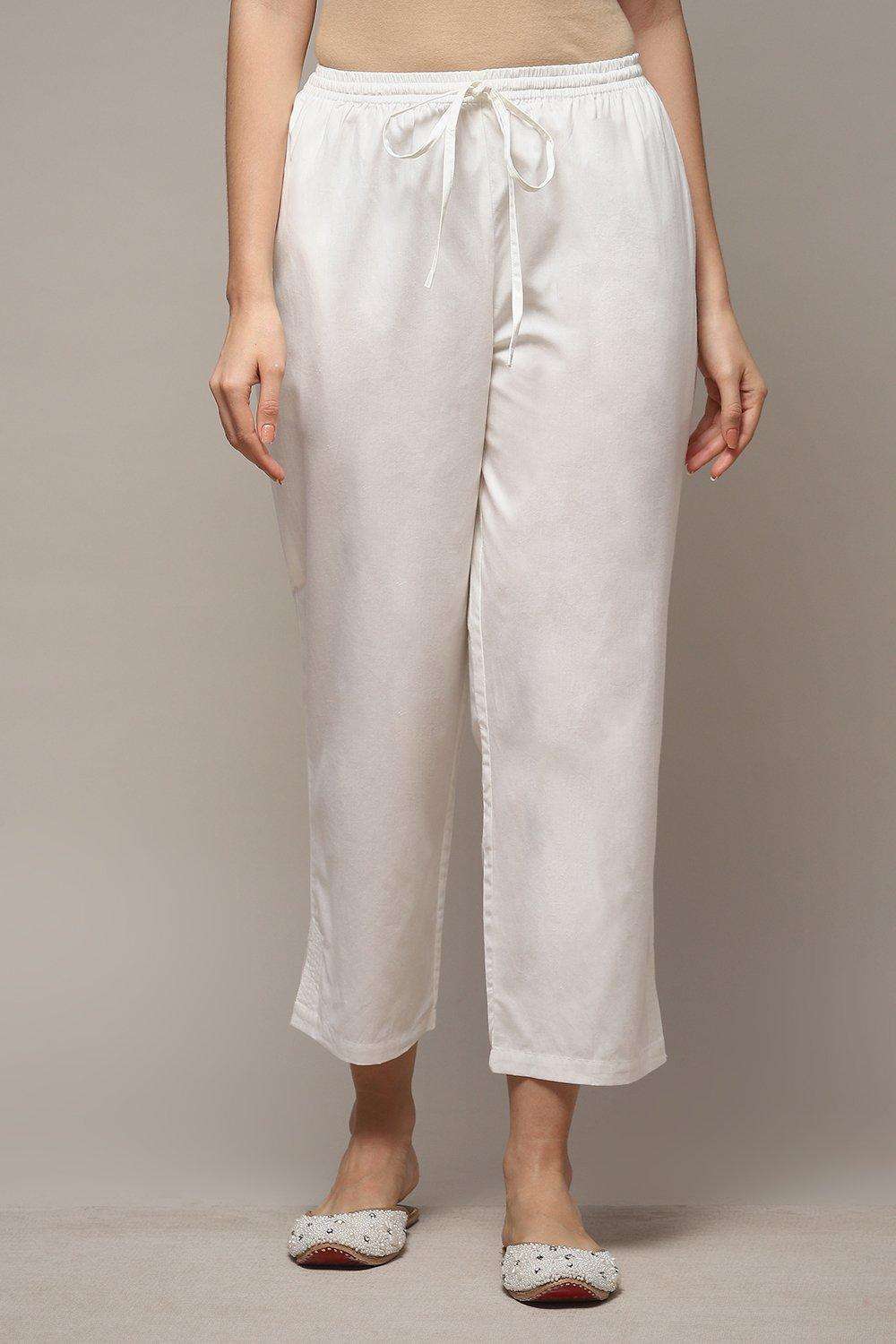 Fuschia Cotton Straight Pant image number 5
