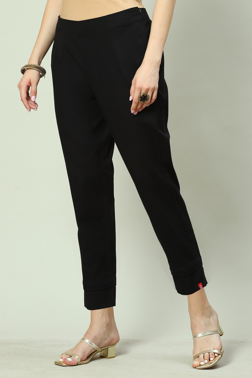 Green Bay Cotton Blend Solid Pant image number 0