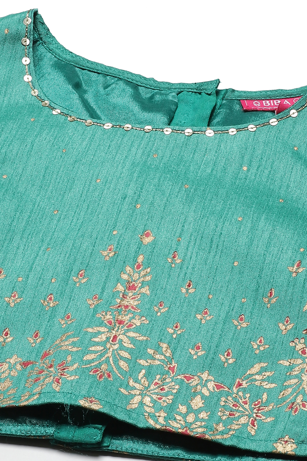 Green Art Silk Flared Lehenga image number 1