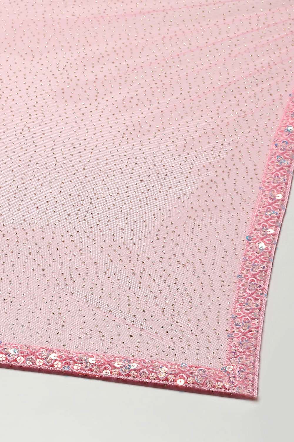 Pink Poly Viscose Embroidered Suit Set image number 3