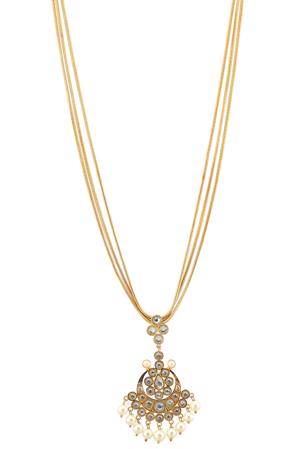Gold Necklaces Set image number 3
