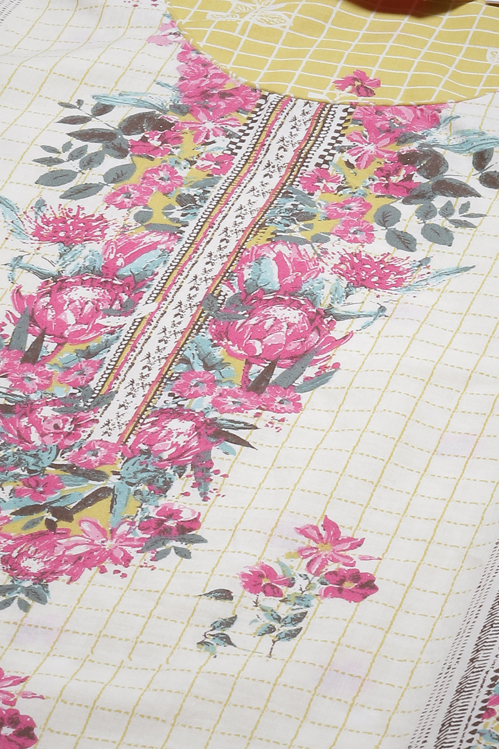Sky Blue LIVA Straight Printed Kurta image number 5